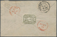 Ceylon / Sri Lanka: 1873. Envelope Addressed To Ceylon Bearing French 'Siege De Paris' Yvert 37, 25c - Sri Lanka (Ceylan) (1948-...)