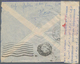 Französisch-Indochina: 1941, 15 C Blue And 60 C Lilac Definitives, Tied HANOI R.P./TONKIN, 4-6 41, O - Briefe U. Dokumente