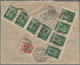 Georgien: 1922/23, Two Registered Covers And One Frontside All Franked With Revaluated Stamps From A - Georgia