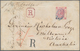 Hongkong: 1865, QV 48 C. Rose Tied Blue "B62" To Registered Cover To Melbourne/Australia, Endorsed P - Sonstige & Ohne Zuordnung