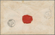 Hongkong: 1865, QV 48 C. Rose Tied Blue "B62" To Registered Cover To Melbourne/Australia, Endorsed P - Other & Unclassified