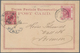 Hongkong: 1882, 2 C. Rose With Perfin "A.K.&Co." Tied "HONG.KONG JU 20 99" To Ppc "Greetings From Ho - Sonstige & Ohne Zuordnung