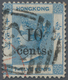 Hongkong - Treaty Ports: Swatow: 1876, QV 10 C./12 C. Light Blue Wmk Crown CC Canc. Vertical Killer - Other & Unclassified