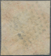 Indien: 1854-55 Lithographed 4a. Deep Blue & Red From 4th Printing, Sheet Pos. 1 With Watermark Reve - 1852 Sind Province