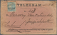 Indien - Dienstmarken: 1868, ½ Anna Bluegreen With Surcharge "Service" For Official Mail As Single F - Dienstmarken