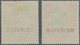Indien - Dienstmarken: 1912-23 KGV. 10r. And 15r., Wmk Single Star, EXPERIMENTAL PRINTING With SHINY - Dienstmarken