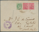 Indien - Used Abroad - Iran: JASK And HENJAM ISLAND 1916: KEVII ½d And KGV 1d (pair) Tied "JASK PERS - Other & Unclassified