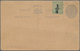 Indien - Ganzsachen: 1912 Postal Stationery Double Card KGV. ¼+¼a. Bluish Grey PRINTED ON FRONT (sen - Unclassified
