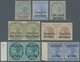 Indien - Konventionalstaaten - Gwalior: GWALIOR 1885-97 VARIETIES: Group Of 11 QV Stamps Showing Var - Other & Unclassified