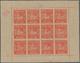 Indien - Feudalstaaten - Jaipur: 1904 Three Complete Sheets Of 12 Of 1a., One In Dull Red, Two In Sc - Sonstige & Ohne Zuordnung