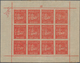 Delcampe - Indien - Feudalstaaten - Jaipur: 1904 Three Complete Sheets Of 12 Of 1a., One In Dull Red, Two In Sc - Sonstige & Ohne Zuordnung