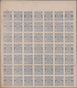 Indien - Feudalstaaten - Sirmoor: 1880/1892: Two Sheets Showing Varieties, I.e. 1880 1p. Blue On Lai - Other & Unclassified