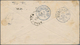 Iran: 1876, 5 Ch. Black Green Rose Postal Stationery Envelope Tied By "URMIA" Cds. Addressed To Muni - Iran