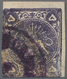Iran: 1878, Re-engraved Lion Issue 5 Kr. Violet, Type D, Used, Wide Margins On Two Sides, Touched At - Iran