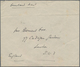 Iran: 1926, OVERLAND MAIL : 9 Ch. Redbrown Slate Pair And Single On Reverse Of Envelope Tied By "MOH - Iran