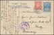 Japanische Post In China: 1900, 4 S. Rose Tied "TIENTSIN2 4.11.08" In Combination With Japanese Tien - 1943-45 Shanghai & Nanjing