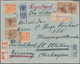 Japanische Post In Korea: 1919/30, Tazawa 6 S. Maroon (4) W. New Plate 4 S. Fuji-deer 4 S. Tied "Tok - Militärpostmarken