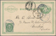 Japan - Ganzsachen: 1892, UPU Card Thick Apper Uprated UPU Koban 1 S. Green Tied "YOKOHAMA 1 DEC 99" - Postcards