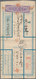 Lagerpost Tsingtau: Kurume, 1916, Incoming Money Letter, Scarce Large Type With Rectangular Perfined - China (offices)