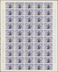 Jemen: 1962, Children's Welfare, 2b. To 10b. Imperf., 100 Sets In Complete Sheets Of 50 Stamps Per V - Yemen