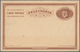 Korea: 1901, Stationery: UPU Card 4 Ch. Brown Resp. UPU Double Card 4+4 Ch. Brown, Each Cto "CHEMULP - Korea (...-1945)