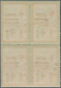 Delcampe - Korea: 1934/40, TBC-seals By Dr. Hall Of Haeju, A Run Of Six Years, 1934 In A Left Margin Pane Of 10 - Corée (...-1945)