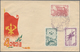 Delcampe - Korea-Nord: 1958/61, Two Stationery Envelopes, Unused Mint (one W. Pinholes From Signboard) And 1961 - Korea (Nord-)
