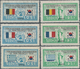 Delcampe - Korea-Süd: 1951, Flag Set Of 44 Vals. Inc. Italy Both Old And New Flag, Mint Never Hinged MNH, 4 Set - Korea, South