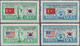 Korea-Süd: 1951/52, Flags Set, Inc. Italy I+II, Unused Mounted Mint First Mount LH (Michel Cat. 1300 - Korea, South