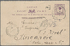 Labuan: 1900, Stationery Card QV 1 C. Violet (question Part, Text Deleted) Canc. "LABUAN 24 MAR 00" - Sonstige & Ohne Zuordnung