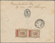 Macau: 1911, Bisects: 2 A./4 A. Carmine Rose, 5 A./10 A. Blue Slate (2) Plus On Reverse 1 A./5 A. Fi - Other & Unclassified