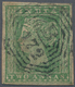 Malaiische Staaten - Straits Settlements: 1854 India QV 2a. Green, Imperf, Part Sheet Wmk, With Almo - Straits Settlements