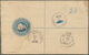 Malaiische Staaten - Straits Settlements: 1891, 5 C Blue QV Registered Stationery Envelope, Uprated - Straits Settlements
