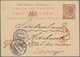 Malaiische Staaten - Penang: 1884 Straits Postal Stationery Card 4c. Brown Used From Penang To Vevey - Penang