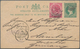 Malaiische Staaten - Penang: 1889 Postal Stationery Card 1c. Of Straits, Uprated 2c. Rose-carmine, U - Penang