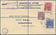 Malaiische Staaten - Sarawak: 1925: Postal Stationery Registered Envelope 12c., Uprated 8c. And 4c., - Sonstige & Ohne Zuordnung