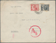 Delcampe - Mandschuko (Manchuko): 1934/42, Covers (3): 3 F. (horizontal Strip-3) Tied Prt Faint LCD "Harbin" To - 1932-45 Mantsjoerije (Mantsjoekwo)