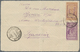 Mongolei: 1926, Handstamps On Fiscal Stamps, 5c. Greyish-purple And 20c. Brown, Each With Purple Ove - Mongolei