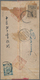 Mongolei: 1928 Red-band Cover From Ulan Bator To PEKING Franked By 1926 20m. Blue & Black And 5c. Gr - Mongolia