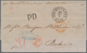 Niederländisch-Indien: 1857, Incomming Mail: Full Paid Fresh Stampless Folded Entire Letter Taxed "4 - India Holandeses