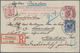 Niederländisch-Indien: 1888-91 Postal Stationery Reply Part Of 7½+7½ Double Card Used REGISTERED BAC - India Holandeses