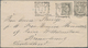 Niederländisch-Indien: 1896, Two Stationery Envelopes: Oval 12½ C Grey Uprated 12½ C And 15 C Occre - Netherlands Indies