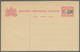 Niederländisch-Indien: 1912 (ca.), 7 1/2 Cent, Single-line Green Surcharge Essay On Stationery Card - Niederländisch-Indien