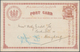 Nordborneo: 1892, Postal Stationery Card 3c. Used From Sandakan To Hongkong, Cancelled By "SANDAKAN/ - North Borneo (...-1963)
