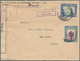 Nordborneo: 1939, 12 C. Resp. 12 C. And 1941 2 C. Ovpt. "War Tax" On Two Covers Oct/Dec 1940 To USA. - North Borneo (...-1963)