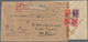 Pakistan - Dienstmarken: 1948 Two Official Covers With Economy Slips Sent From Lahore To New Delhi, - Pakistan