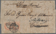 Philippinen: 1856, 5 Cuartos Red Pair On Folded Envelope. MANILA To CORRIMAO And Redirected To Sulve - Philippinen