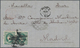 Philippinen: 1870, 6 2/8 Green Ctvos, A Horizontal Par Ovpt. "habilitado Por La Nacion", Pmkd. Paril - Philippines