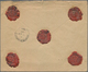Philippinen: 1898, USA 1 C., 2 C. (6, Two Strips-3) Canc. Mute With Red "Mil.Sta. No. 1, Philipine I - Philippines