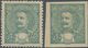 Portugiesisch-Indien: 1898, King Carlos I. Perforate And Imperforate PROOFS In Sea-green WITHOUT Den - India Portuguesa